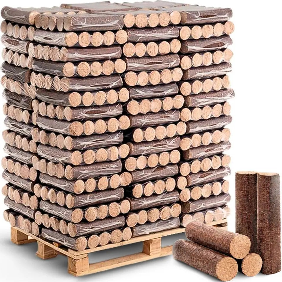 Holzbriketts aus Eiche 960 kg – Brennstoff für Kaminöfen